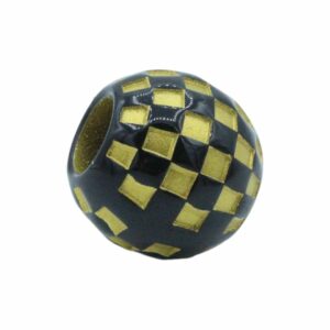 Round Checker Bead – 20mm – Gold