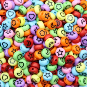 Celestial Mix - Coin - 7mm - Multi Colour