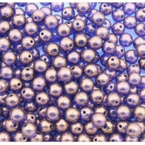6mm - 2 Tone - Bronze / Purple