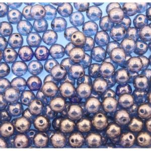 6mm - 2 Tone - Bronze / Lt Blue