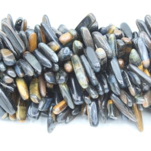 Tiger Eye - 10-20mm Smooth Icicle - 38cm Strand