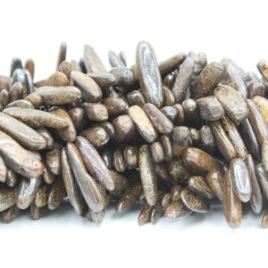 Bronzite - 10-20mm Smooth Icicle - 38cm Strand
