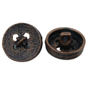 Round / Stitch Button - 16mm - Copper
