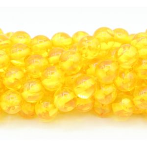 Imitation Amber - 6mm - Yellow - 40cm Strand