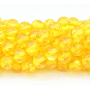 Imitation Amber - 6mm - Yellow - 40cm Strand