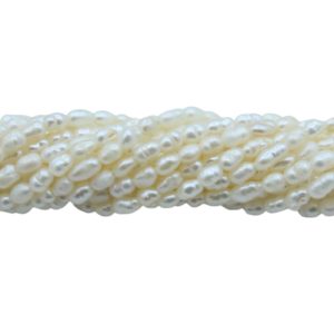 Freshwater Pearl - Rice - 2 - 2.5mm - 34cm Strand