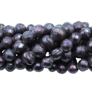 Freshwater Pearl - Faceted - 10 - 15mm - 40cm Strand - Purple Ir