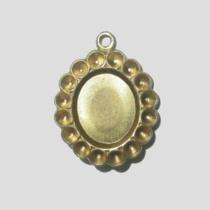 20mm - Indented Oval Charm