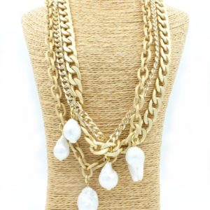 Chain / Pearl Necklace - 55cm - BH