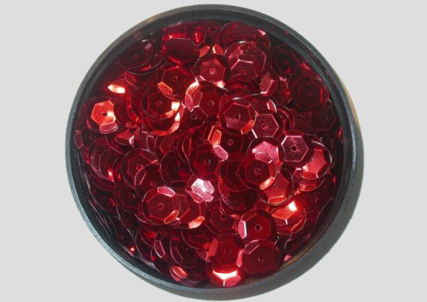 10mm Cup - Red Metallic - Price per gram