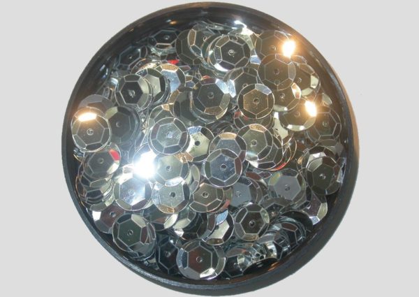10mm Cup - Silver Metallic - Price per gram