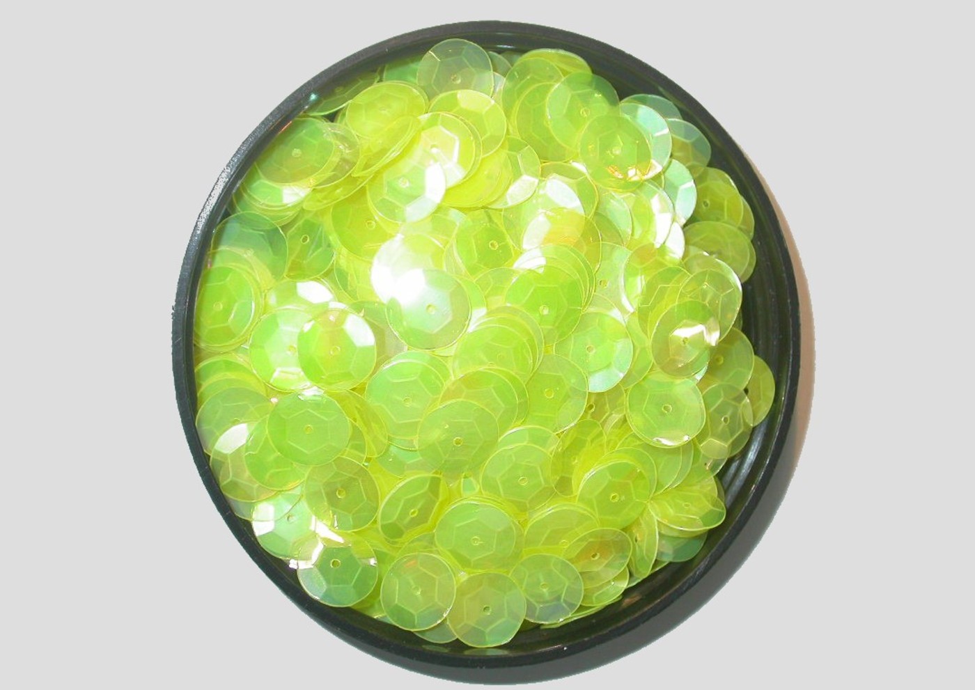 10mm Cup Yellow Neon Transparent Price per gram Bead, Trimming