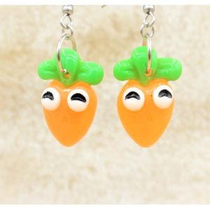 Easter Carrot Earrings - 25 x 16mm