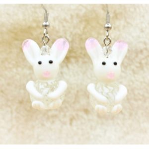 Easter Bunny Earrings - 29 x 18mm