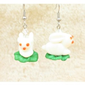 Easter Bunny Earrings - 18 x 16mm