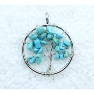 Tree Of Life - Turquoise - 28mm