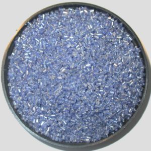 11/0 Bugle - Blue Silverlined - Price per gram