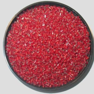 11/0 Bugle - Red Silverlined - Price per gram