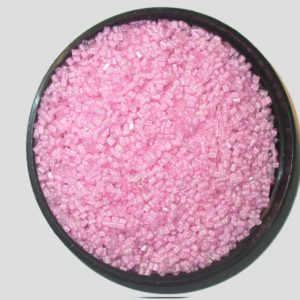 11/0 Bugle - Lt Pink Colourlined - Price per gram