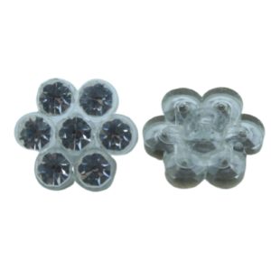 Swarovski 1763 218 - Flower Button - 14mm - Crystal / Clear