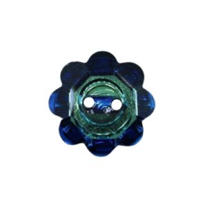 Swarovski 3721 - Flower Button - 12mm - Bermuda Blue