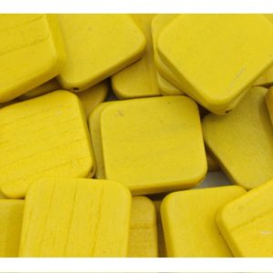 Flat Square - 27mm - Yellow