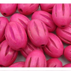 Grated Oval - 30mm - Pink