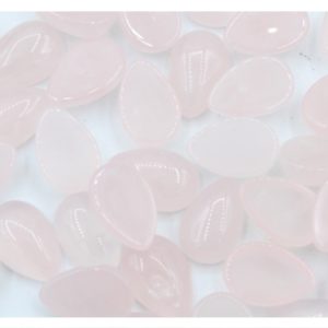 Rose Quartz Cabochon - Tear Drop - 6 x 9mm