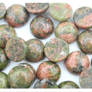 Unakite Cabochon - Round - 8mm