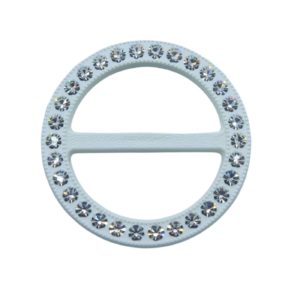 Swarovski 51304 - Buckle - Round - 50mm - Crystal / White
