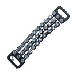 Swarovski 1551 - Buckle - 3 Row - 65mm - Crystal / Black