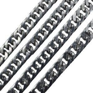 Chain - Stainless Steel - 5mm - Curb - Price per cm