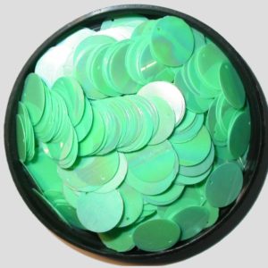 15mm Flat - Light Green Opaque - Price per gram