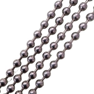 Chain - 3mm - Ball Chain - Ant Silver - Price per cm