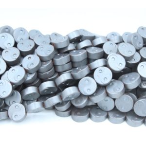 Hematite - Yin & Yang - 10mm - 39cm Strand - Matte