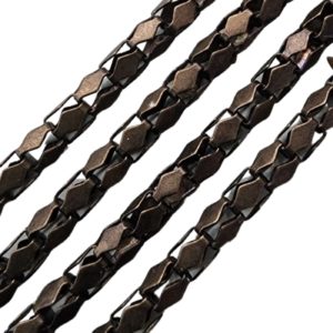 Chain - Iron - 3mm - Snake - Antique Brass - Price per cm