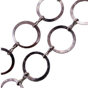 Chain - Copper - 20mm - Round - Ant Silver - Price per cm