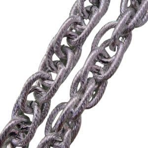 Chain - 18 x 14mm - Rope Oval - Silver - Price per cm