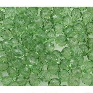 6mm - Czech Fire Polished - Faceted - Erinite
