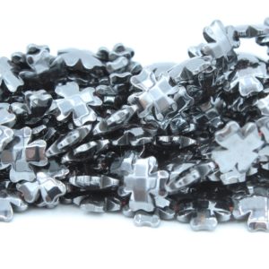 Hematite - Clover - 10mm - 40cm Strand