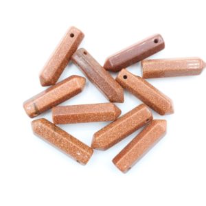 Sand Stone Pencil Pendant - 30 x 10mm