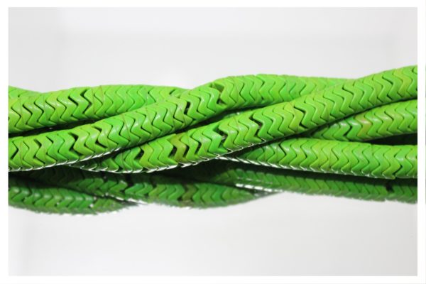 Snake Beads - 10mm - Green - 40cm Strand