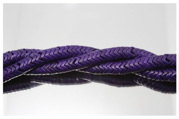 Snake Beads - 10mm - Purple - 40cm Strand