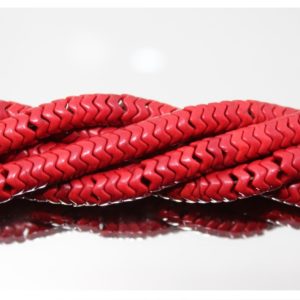 Snake Beads - 8mm - Red - 40cm Strand