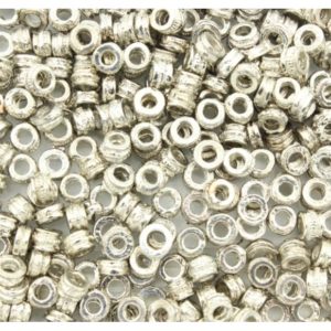 Spacer Bead - 5 x 3mm - Antique Silver
