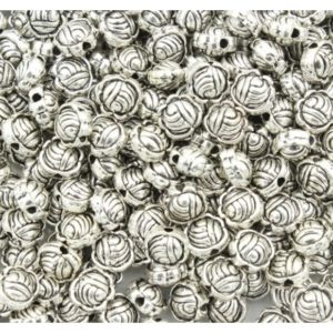 Fancy Coin Shape - 7mm - Antique Silver