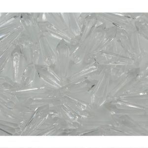 14 x 8mm - Faceted Drop - Clear