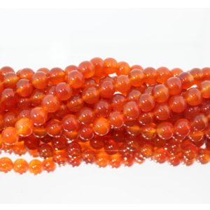 Red Agate - 8mm Round - 39cm Strand