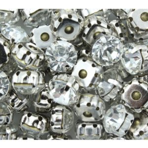 3.8mm - SS16 - Crystal / Antique Silver