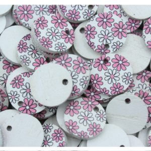 15mm Coin Patterned Pendant - A